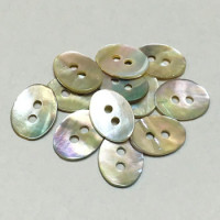 Agoya Shell Oval Button, Sold by the Dozen